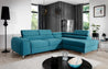 Couch Garnitur Sofa Sofagarnitur Laurence mit Schlaffunktion Bettkasten 40 Stoff und Farbvarianten, Wohnlandschaft
