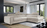 Couch Garnitur Sofa Sofagarnitur Laurence mit Schlaffunktion Bettkasten 40 Stoff und Farbvarianten, Wohnlandschaft