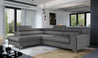 Couch Garnitur Sofa Sofagarnitur Laurence mit Schlaffunktion Bettkasten 40 Stoff und Farbvarianten, Wohnlandschaft
