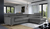 Couch Garnitur Sofa Sofagarnitur Laurence mit Schlaffunktion Bettkasten 40 Stoff und Farbvarianten, Wohnlandschaft