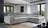 Couch Garnitur Sofa Sofagarnitur Laurence mit Schlaffunktion Bettkasten 40 Stoff und Farbvarianten, Wohnlandschaft