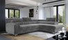 Couch Garnitur Sofa Sofagarnitur Laurence mit Schlaffunktion Bettkasten 40 Stoff und Farbvarianten, Wohnlandschaft