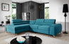 Couch Garnitur Sofa Sofagarnitur Laurence mit Schlaffunktion Bettkasten 40 Stoff und Farbvarianten, Wohnlandschaft