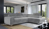 Couch Garnitur Sofa Sofagarnitur Laurence mit Schlaffunktion Bettkasten 40 Stoff und Farbvarianten, Wohnlandschaft