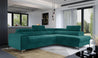 Couch Garnitur Sofa Sofagarnitur Laurence mit Schlaffunktion Bettkasten 40 Stoff und Farbvarianten, Wohnlandschaft