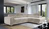 Couch Garnitur Sofa Sofagarnitur Laurence mit Schlaffunktion Bettkasten 40 Stoff und Farbvarianten, Wohnlandschaft