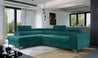 Couch Garnitur Sofa Sofagarnitur Laurence mit Schlaffunktion Bettkasten 40 Stoff und Farbvarianten, Wohnlandschaft