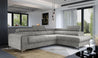 Couch Garnitur Sofa Sofagarnitur Laurence mit Schlaffunktion Bettkasten 40 Stoff und Farbvarianten, Wohnlandschaft
