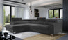 Couch Garnitur Sofa Sofagarnitur Laurence mit Schlaffunktion Bettkasten 40 Stoff und Farbvarianten, Wohnlandschaft