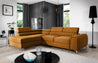 Couch Garnitur Sofa Sofagarnitur Laurence mit Schlaffunktion Bettkasten 40 Stoff und Farbvarianten, Wohnlandschaft
