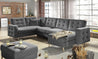 Couchgarnitur ASGARD U Schlaffunktion Bettkasten Couch Sofa ohne Hocker NEU