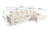 Couchgarnitur Polstergarnitur MAKEMO AL160+LCAR Euphoria Polsterecke Wohnlandschaft