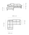 Couchgarnitur Apulla ist ein modernes und multifunktionales Modell