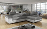 Couch Garnitur Sofa Sofagarnitur ANTON L Schlaffunktion Wohnlandschaft NEU