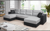 Couchgarnitur Sofa Sofagarnitur Clara U Schlaffunktion Wohnlandschaft