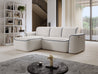 Ume Wohnzimmer Ecksofa Couchgarnitur Polstergarnitur Eckcouch mit Schlaffunktion mit Relaxfunktion.