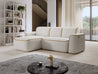 Ume Wohnzimmer Ecksofa Couchgarnitur Polstergarnitur Eckcouch mit Schlaffunktion mit Relaxfunktion.