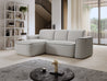 Ume Wohnzimmer Ecksofa Couchgarnitur Polstergarnitur Eckcouch mit Schlaffunktion mit Relaxfunktion.