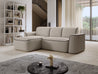 Ume Wohnzimmer Ecksofa Couchgarnitur Polstergarnitur Eckcouch mit Schlaffunktion mit Relaxfunktion.