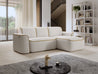 Ume Wohnzimmer Ecksofa Couchgarnitur Polstergarnitur Eckcouch mit Schlaffunktion mit Relaxfunktion.