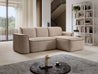 Ume Wohnzimmer Ecksofa Couchgarnitur Polstergarnitur Eckcouch mit Schlaffunktion mit Relaxfunktion.