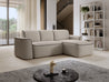 Ume Wohnzimmer Ecksofa Couchgarnitur Polstergarnitur Eckcouch mit Schlaffunktion mit Relaxfunktion.
