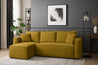 Couchgarnitur Eckcouch CAPRI L-Form, Schlaffunktion, CORD Stoff, Bettkasten und Seitenlehnen