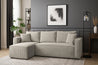 Couchgarnitur Eckcouch CAPRI L-Form, Schlaffunktion, CORD Stoff, Bettkasten und Seitenlehnen
