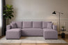 Couchgarnitur Eckcouch CAPRI U-Form, Schlaffunktion, CORD Stoff, Bettkasten und Seitenlehnen