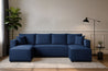 Couchgarnitur Eckcouch CAPRI U-Form, Schlaffunktion, CORD Stoff, Bettkasten und Seitenlehnen