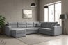 Couchgarnitur Sofa Sofagarnitur Captain U mit Schlaffunktion Wohnlandschaft