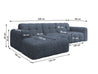 Couchgarnitur Flavi L-Form | Modernes Design Sofa mit Federung
