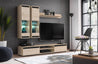Wohnwand MODO mit TV Sideboard und 2 Hängeschränke mit LED Wohnzimmermöbel