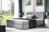 Boxspringbett Nadia Kristalsteine 120x200 140x200 160x200 180x200 cm Doppelbett mit 2 Bettkästen Bonellmatratze und Topic