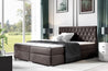 Boxspringbett Nadia Kristalsteine 120x200 140x200 160x200 180x200 cm Doppelbett mit 2 Bettkästen Bonellmatratze und Topic