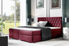 Boxspringbett Nadia Kristalsteine 120x200 140x200 160x200 180x200 cm Doppelbett mit 2 Bettkästen Bonellmatratze und Topic