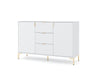 Wohnzimmer Flinn 5 teilig, Sideboard, Vitrine, Kommode, Regal und Couchtisch.