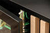 Wohnwand CAMERON TV Sideboard mit Kamin Hochschrank Mittelschrank Regal Kommode und LED Wohnzimmermöbel