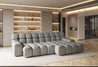 Kompakte, moderne und funktionale Campile Couchgarnitur mit elektrisch erweiterbarer Sitzfläche.
