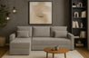 Couchgarnitur Eckcouch CAPRI L-Form, Schlaffunktion, glatt, Bettkasten und Seitenlehnen