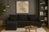Couchgarnitur Eckcouch CAPRI L-Form, Schlaffunktion, glatt, Bettkasten und Seitenlehnen
