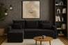 Couchgarnitur Eckcouch CAPRI L-Form, Schlaffunktion, glatt, Bettkasten und Seitenlehnen