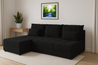 Couchgarnitur Eckcouch CARIM PIK L-Form, Schlaffunktion, Bettkasten