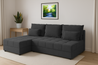 Couchgarnitur Eckcouch CARIM PIK L-Form, Schlaffunktion, Bettkasten