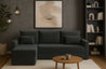 Couchgarnitur Eckcouch CAPRI L-Form, Schlaffunktion, glatt, Bettkasten und Seitenlehnen