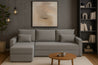 Couchgarnitur Eckcouch CAPRI L-Form, Schlaffunktion, glatt, Bettkasten und Seitenlehnen