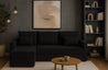 Couchgarnitur Eckcouch CAPRI L-Form, Schlaffunktion, glatt, Bettkasten und Seitenlehnen