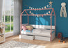 Kinderbett Bett Otello Barrier 208x97x172 cm mit Matratze Kinderzimmerbett