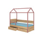 Kinderbett Bett Otello Barrier 208x97x172 cm mit Matratze Kinderzimmerbett