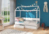 Kinderbett Bett Otello Barrier 190x87x172 cm mit Matratze Kinderzimmerbett.